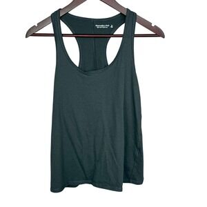 Abercrombie & Fitch Soft AF Collection Racerback Tank Top Charcoal Grey Medium